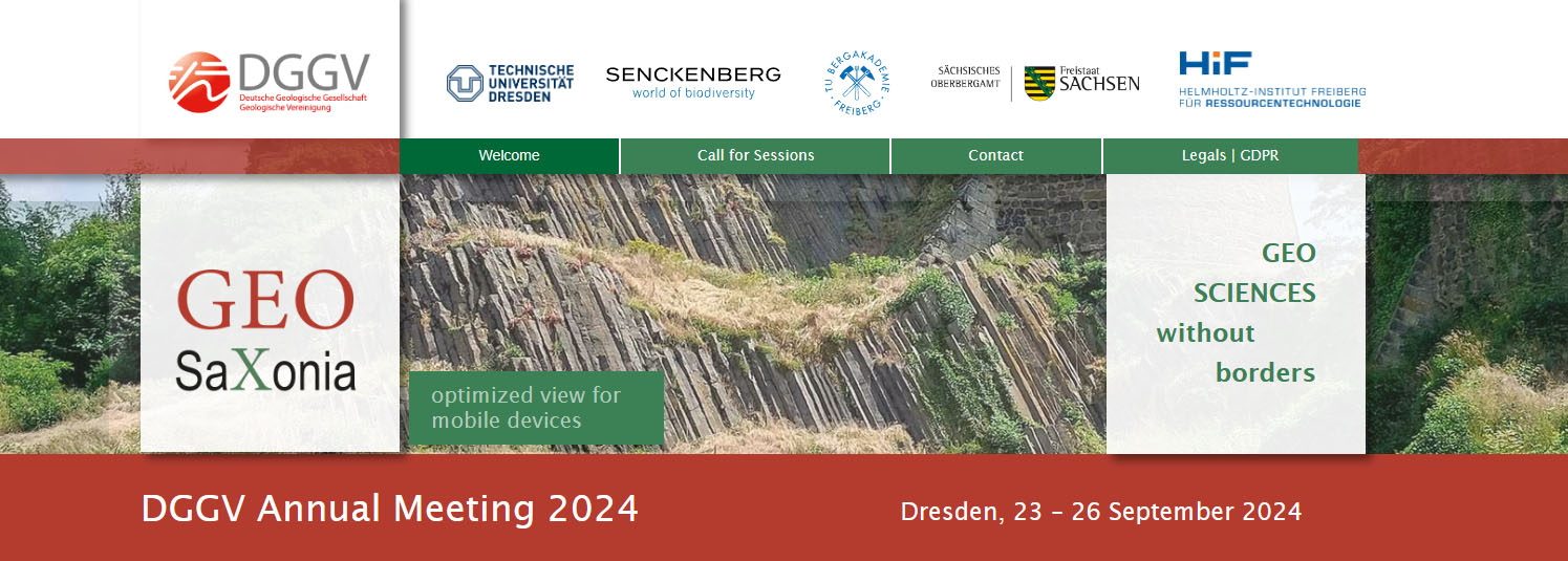 GeoSaxonia 2024 - Annual Meeting of the DGGV